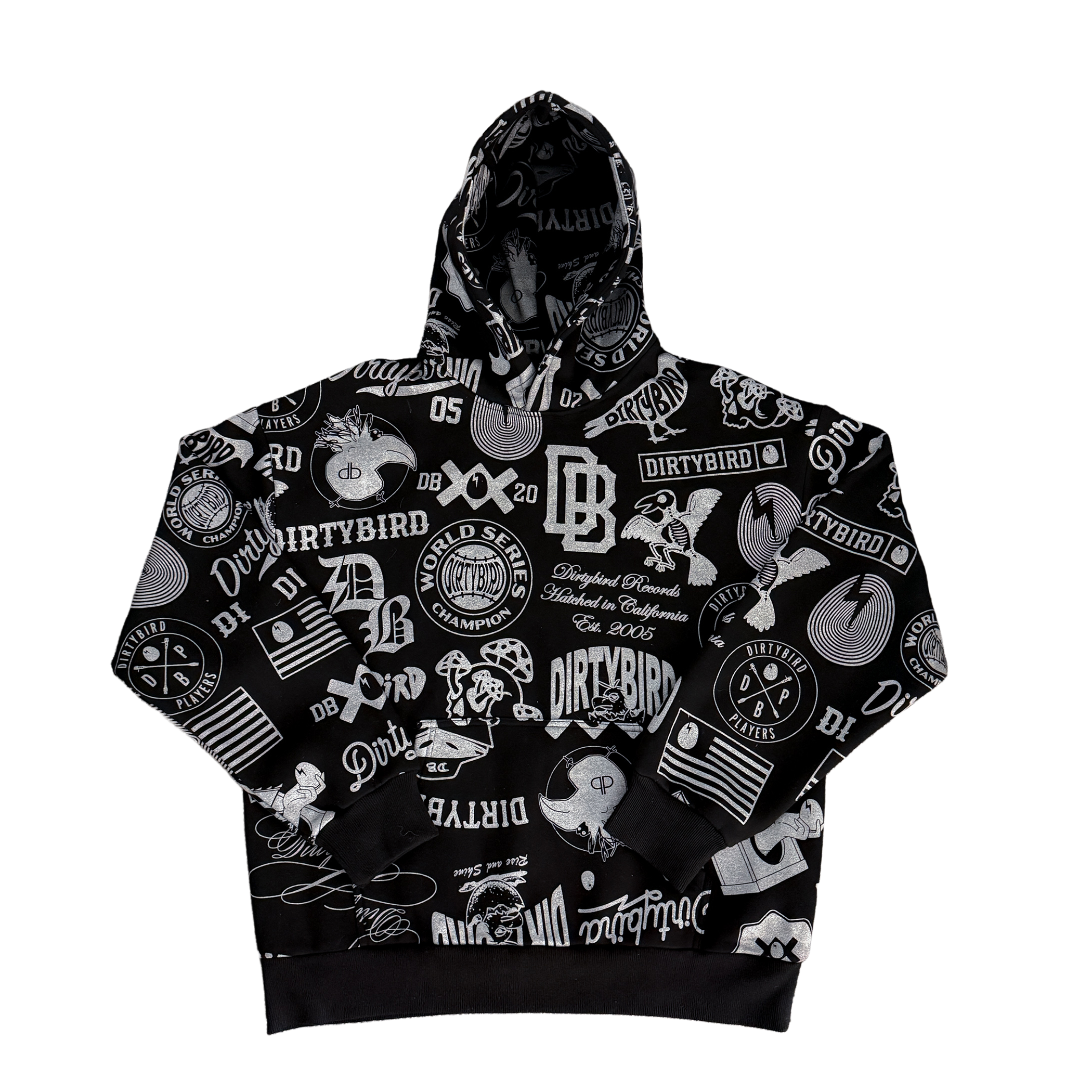 Dirtybird All Over Reflective Hoodie – Dirtybird Store