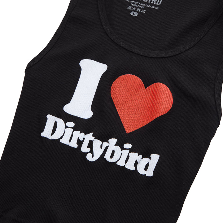 I LOVE DIRTYBIRD Crop Tank