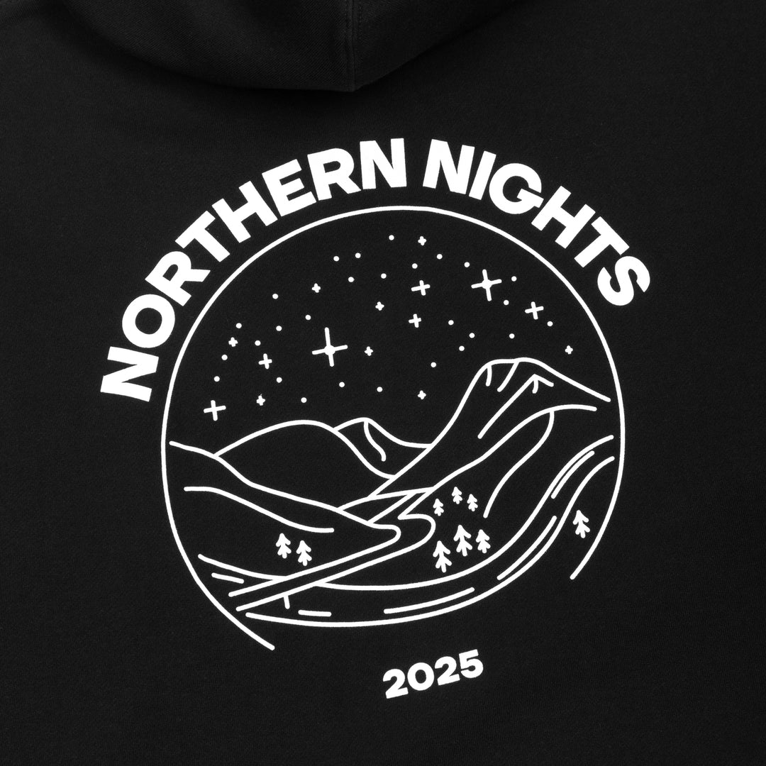Northern Nights Starry Night Hoodie (Black)