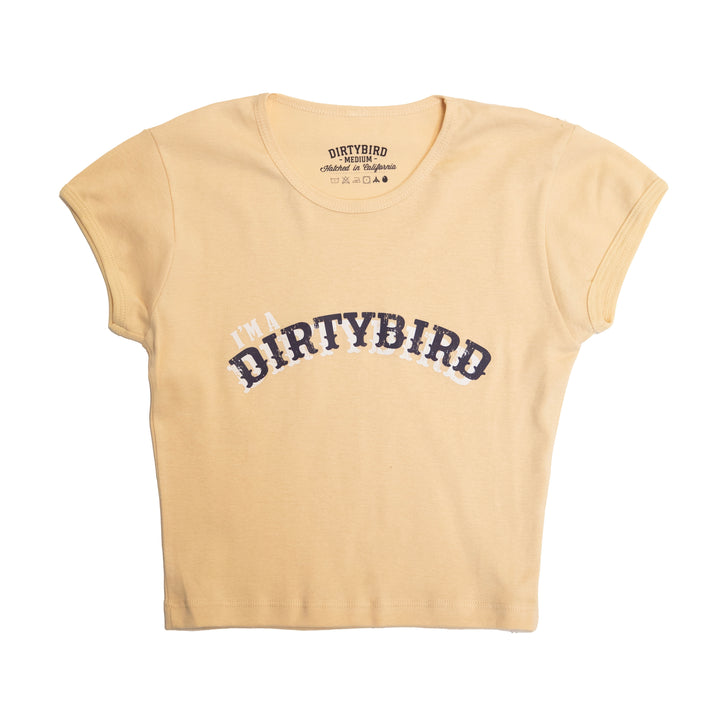 Beige Western Cropped T-Shirt