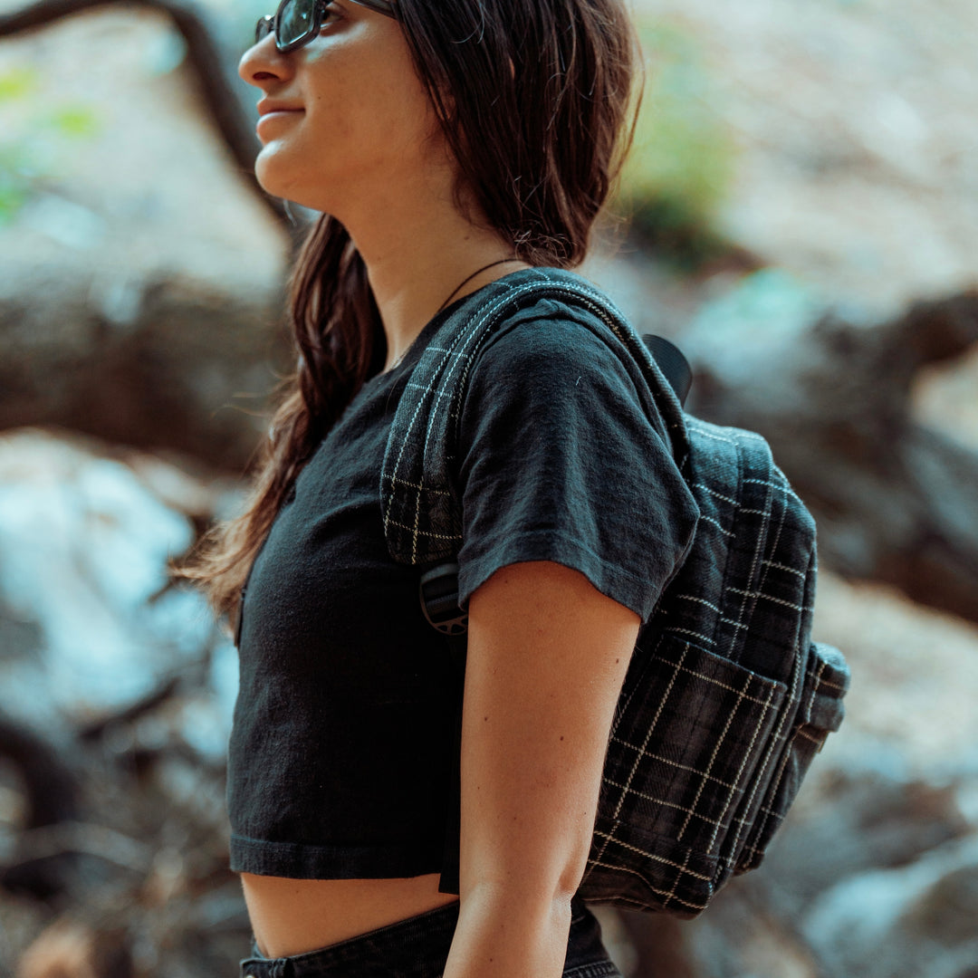 Small Flannel Backpack