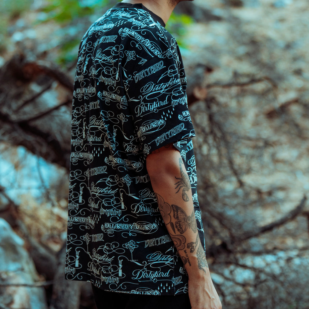 All Over Script T-Shirt