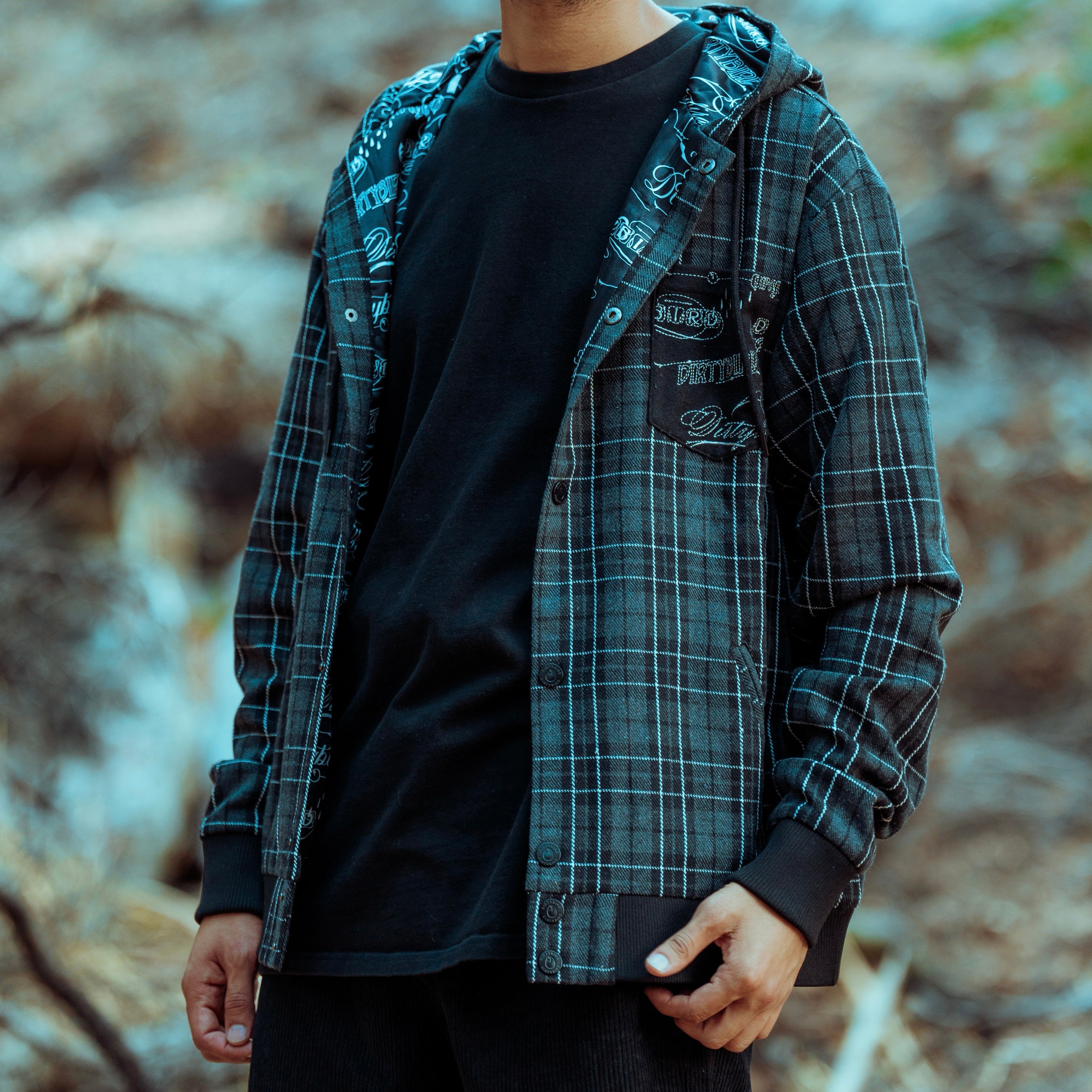 Flannel Snap Hoodie – Dirtybird Store