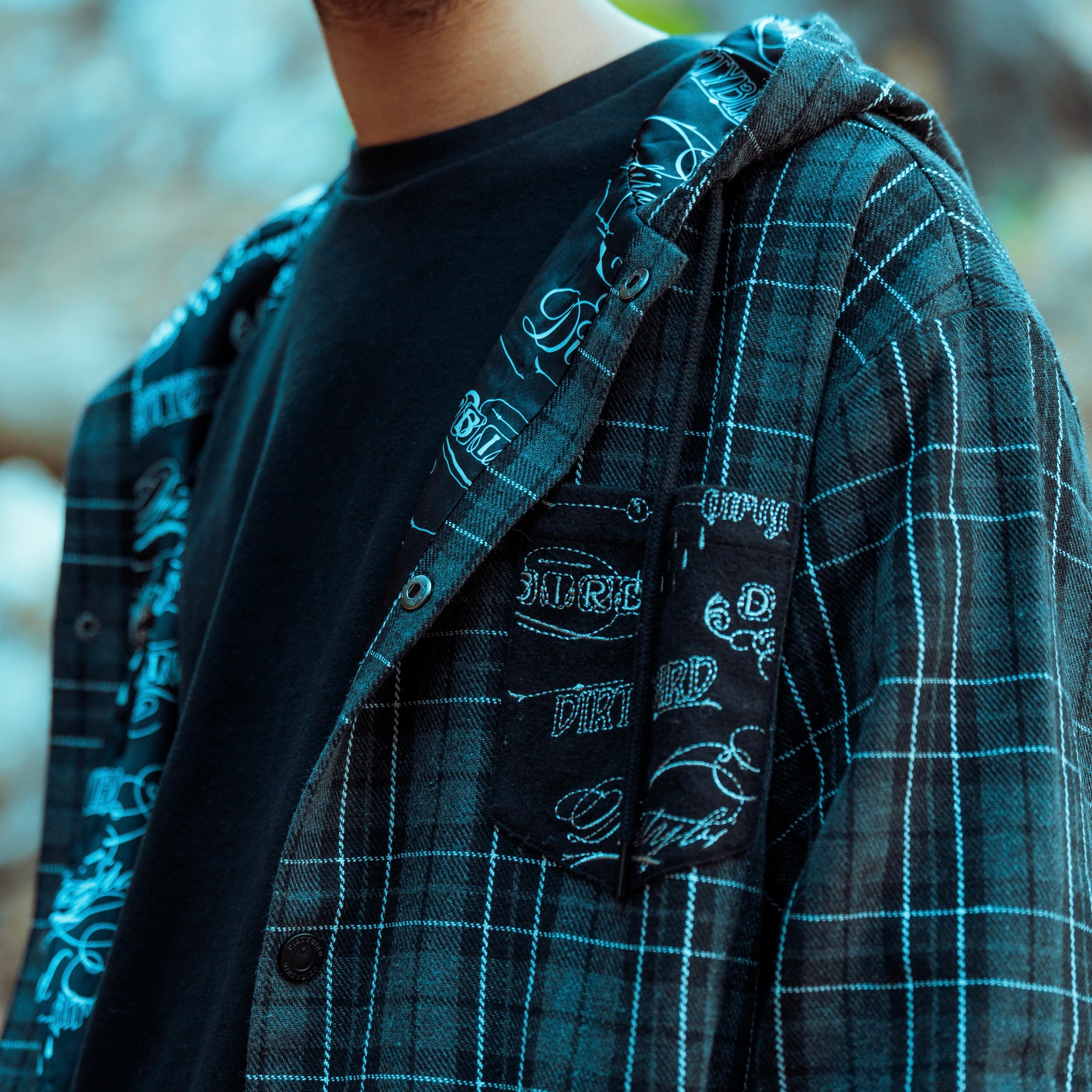 Flannel Snap Hoodie – Dirtybird Store