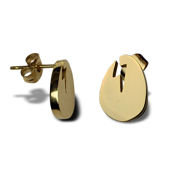Dirtybird Egg Gold Stud Earrings