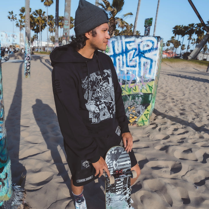 White Label Black Hoodie