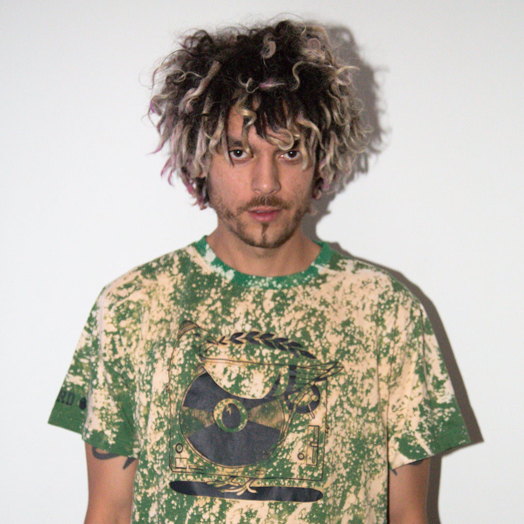 Acid Wash 2.0 Green Vinyl T-Shirt
