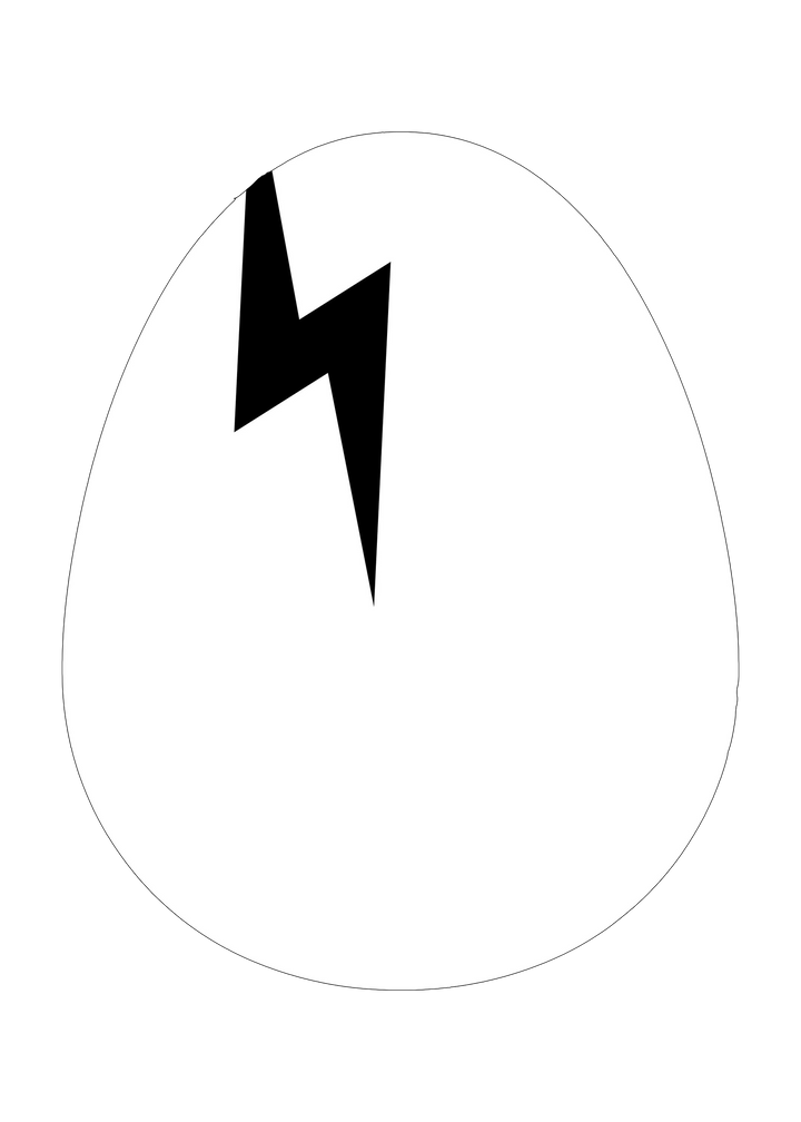 Dirtybird Egg Static Cling